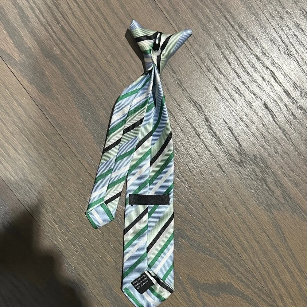Banana Republic Kids Striped Tie - Blue, Green, Black